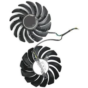 1 set (2 stuks) 85 mm 4-pins PLD09210S12HH GTX 1050 Ti koelventilator voor MSI voor GeForce 1050Ti GAMING 4G GTX1050 videokaart hzdo