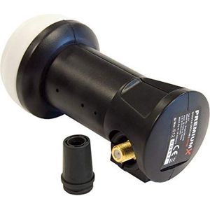 PremiumX Deluxe Single LNB - Signaalconverter voor 1 gebruiker met digitale satellietontvangst in HD, UHD en 4K - DVB-S2 en PLL-referentieoscillator voor maximale prestaties