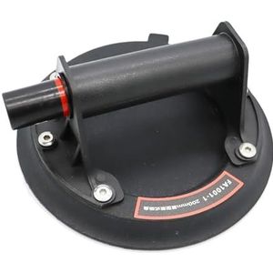Glazen zuignappen, Trillende zuignap for tels, graniet, 8 inch, professionele stofzuir, sterke zuignappen, 250 kg lar, vacuümheffer, voor het optillen van glas, tegels en platen(Nero)