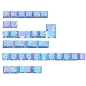 STBQHG Side Print Keycaps 136 Toetsen Zijgegraveerde Backlighting Keycap Set Ergonomisch voor Mechanische Toetsenborden