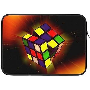 Cube Puzzel Gedrukt Computer Handtas Laptop Case Cover Notebook Pocket Case Laptop Sleeve 13 inch