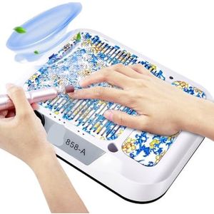 Krachtige nagelstofzuiger, professionele nagelstofzuiger met verwijderbaar filter for thuisgebruik in salons, elektrische manicure-instrumenten(A)