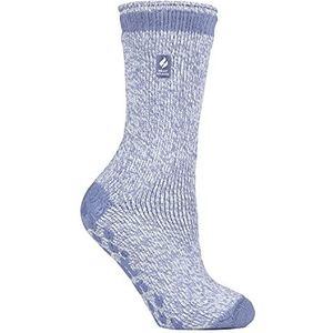HEAT HOLDERS - Dames kleurrijke dikke winter warme thermische slippers sokken, Denim Florence, 4/8 UK