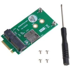 Duurzame Mini PCIE Converter Adapter - Sluit WWAN Modules Aan op Key B Slot Met SIM Kaartsleuf