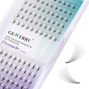 8D Pre-made Fans Volume Lashes Wimperextensions Dikte 0,07mm D Krul Lengte 8-14mm Mix Tray Premade Volume Lash Extensions van GEMERRY (8D-0.07-D curl-mix 8-14mm)