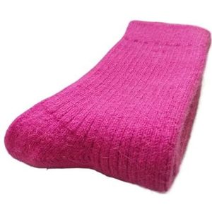 YIJIANUO Wollen sokken dames dames winter warme vrouwen sokken super dikker effen schapenwol tegen koude sneeuw thermische sokken zacht 1 paar, Rosé, 71 EU