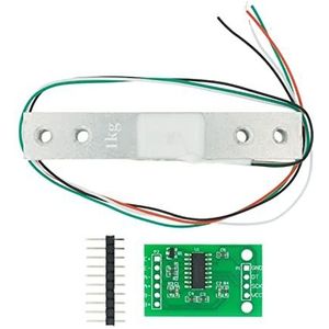 Hoge precisie weegcelmodule 1-20KG HX711 AD-module Elektronische weegschaal Weegdruksensor Aluminiumlegering Betrouwbare gegevens(HX711 And 1KG)