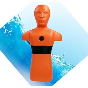 Dummy For Reddingsacties In Het Water En Preventie Van Verdrinking, Simulatie For Zwembad/strand Rivier, Met Drie Waterinlaat- Uitlaatpoorten, For Reddingswedstrijden In(Orange)
