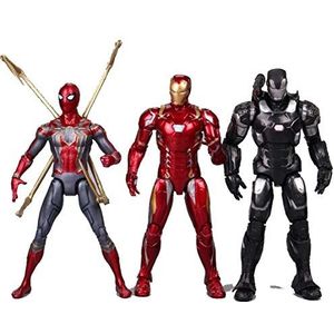 Echte Marvel Avengers 4 Infinity War-poppen speelgoed Captain America Iron Man Spiderman-model volledige set helden