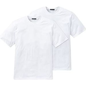Schiesser - T-shirt - Ronde Hals - Gebreid - Wit - 2 Stuks