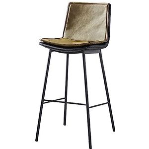 Barkrukken Industriële Kunstleer Barkrukken Eetkamerstoelen Met Metalen Poten Tellerhoogte Krukken Voor Thuiskantoor Barkrukken Set Van 2 (Color : C, Size : Seat Height 75cm)