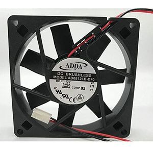 AD0812LB-D70 12V 0.09A 8CM 8015 double ball 2line 2pin silent cooling fan