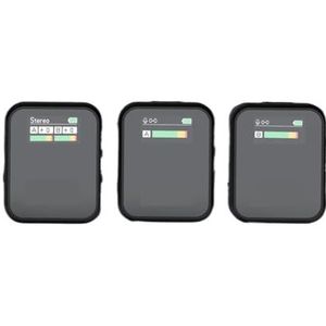 Draadloze Microfoon Lavalier Zender Ontvanger 200m Transmissie Professionele Opname Studio Video