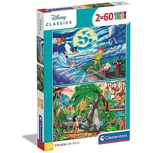 Puzzel Disney Peter Pan + Jungle Book (2x60 Stukjes)