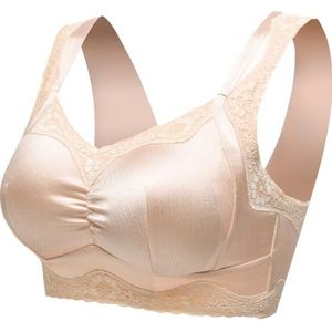 Draadloze Bh Met Hoesje For Borstamputatie Postoperatieve Beha Borstprothesezak For Dames Sport Dagelijks Dagelijkse Beha Bralette Met Volledige Dekking (Color : Skin, Size : L/Large)