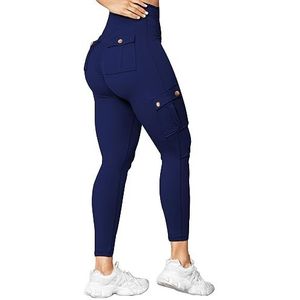 Fitnesslegging voor dames, grote maten, sportlegging, sneldrogende hardloopleggings, 7/8 strrench yogabroek, veel zakken, cargobroek, sport, trainingsbroek, skinny tuinbroek, hoge taille, sportbroek,