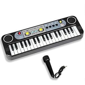 37-toetsen Elektronisch Pianotoetsenbord, Synthesizerpiano's, Toetsenbordmuziekinstrument Met Microfoon Draagbaar Keyboard Piano