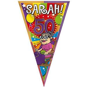 Folat - 50 Jaar Sarah Knalfeest Mega Vlag 100x150