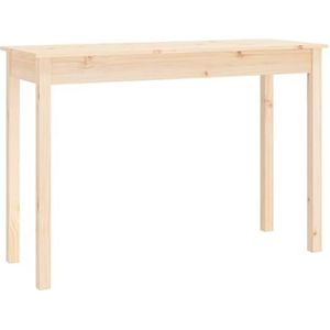 vidaXL Wandtafel 110x40x75 cm massief grenenhout, consoletafel, houten consoletafel, muurtafel, houten wandtafel, tafel, console, gangtafel, haltafel