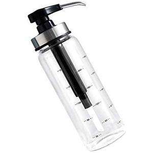 Cabilock Siroop Flessen Keuken Opslag Fles Kruiderij Pomp Fles Dispenser Voor Honingsiroop Honing Serverdispenser Olie Dispenser Saus Pers Fles Honing Fles Glas Waterdicht Honing Siroop