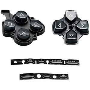 OSTENT Knoppen Toetsenbord Set Reparatie Vervanging voor Sony PSP 3000 Serie Console Kleur Zwart