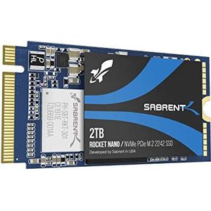 Sabrent 2TB Rocket NVMe PCIe M.2 2242 DRAM-less Low Power Interne High-Performance SSD (SB-1342-2TB)