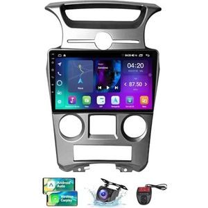 Android 13 Autoradio 2 DIN Compatibel met Kia Carens UN 2006-2012 9 Inch Touchscreen Carplay en Android Auto met Bluetooth 5.0/FM RDS/Bediening op het stuur/Achteruitrijcamera(B,NF-2)