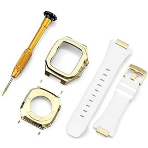 OFWAX Roestvrij stalen horlogebandje, voor Apple Watch 45mm 44mm 41mm 9 8 7 6 SE 5 4 3 2 1 serie horloge upgrade vervangen riem modificatie kit, For 44mm, agaat