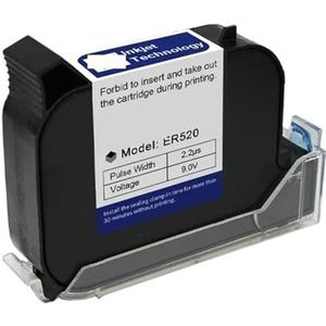 12,7/25,4 mm thermische inkjetprintercartridge Snel drogend Wit Rood Geel Blauw Groen Waterbestendige solventinktcartridges Breed printmateriaal(Red)