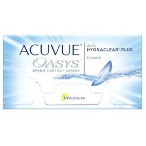 ACUVUE Oasys 2 weken contactlenzen voor dag en nacht met 7 dpt en BC 8.8 - uv-bescherming, bescherming tegen uitdroging en extreem comfortabel draaggevoel - 6 lenzen
