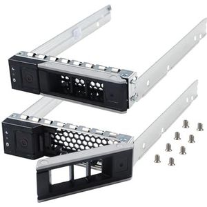 Pack-2 3,5 inch SAS SATA harde schijf Caddy compatibel met Dell PowerEdge-servers - 14e generatie R440 R540 R640 R740 R740xd2 R6415 R7425 Hot Swap Bracket Tray X7K8W