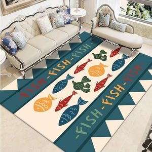 WMYQL Kwaliteit Vintage Vloerkleden, Grote Zachte Wasbare Non Slip Niet Afwerpen Tapijt voor Woonkamer Slaapkamer Speelkamer Kids Kamer Home Decoratief. (Color : D, Size : 140 * 200CM)