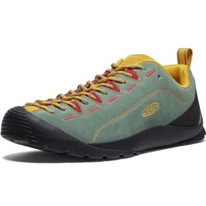 KEEN Jasper Low Height Climbing Approach Style Sneakers voor heren, Dark Forest/Golden Yellow, 40,5 EU, Dark Forest Golden Yellow, 40.5 EU