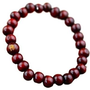 Armbanden, gebedskralen, 1 Pc Natuurlijke Houten Kralen Schildpad Armbanden Tibet Boeddhisme Rozenkrans Armband for Mannen Vrouwen Unisex Sieraden-rood (Kleur: Rood) (Kleur: Rood)