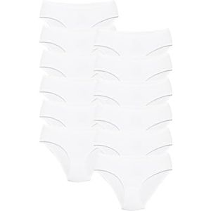 ALYA UNDERWEAR Meisjesslip, kinderslip van katoen, zacht en comfortabel meisjesslipje, verpakking 10 stuks, White-X05, 10-11 Jaren…