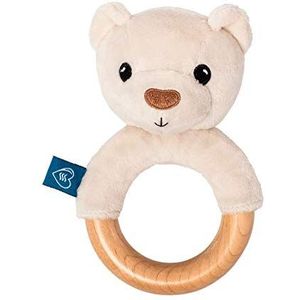 Whisbear Eco Bijtring Beer | Kinderziektes speelgoed voor baby | Bijtringen voor baby's 3 maanden | Houten ringen | Houten Baby Toy | Tandjes Ring | Nieuwe Baby Gifts Baby Toys