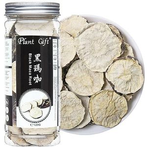 Plant Gift Black Maca Root Slice 120G/4.23oz 黑玛咖 Organisch, niet-GMO, Lage temp-gedroogd, glutenvrije, essentiële vitamines, Chinese gezondheidsthee