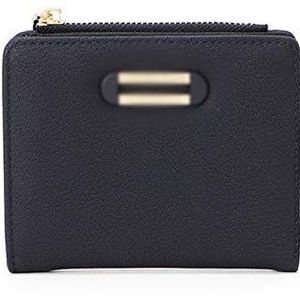 XIANGFANSQ portemonnees voor dames Fashion Brand Small Wallet For Women kaarthouder Zipper Portemonnees Ladies Slim Beurs van de Portefeuille (Color : Black)