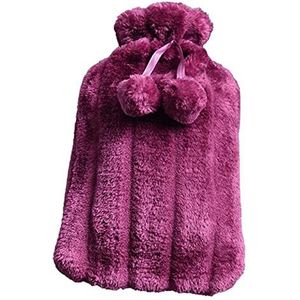OIFAODAO, Heetwaterkruik Praktische rubberen warmwaterzak Handvoetenwarmer Multifunctionele warmwaterkruik,Warmwaterkruik(Purple)