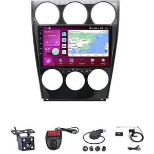 Android Autoradio Video Multimedia Speler, 9 Inch Touch Screen Radio Plug And Play Autotoebehoren met Bluetooth En Navigatie En Achteruitrijcamera Voor Mazda 6 2004 2015(M200S 4G+WIFI 2G+32G)