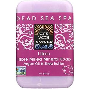 One With Nature Lila Dead Sea Mineral Soap, 7 Ounce Bar by One With Nature