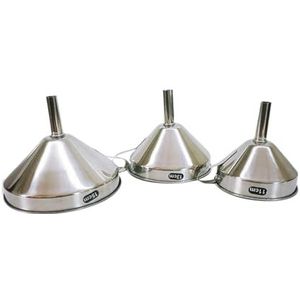1 set roestvrijstalen keukentrechters, metalen trechters van voedingskwaliteit for het vullen van flessen, kleine trechters for essentiële oliën en specerijen.(15cm)