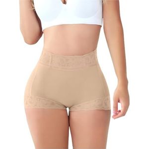 Curvy Fajas Panty, Faja Shorts Tummy Control Butt Lift, Curvy Fajas voor dames, Butt Lifting Slipje Tummy Control Shorts (XS,Beige)
