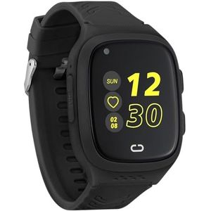 Garett Kids Rock 4G RT, smartwatch voor kinderen, IP67, 3,6 cm (1,4 inch), IP67, slaapmonitor, GPS, stappenteller, sportieve activiteit, zwart, Zwart