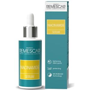 Remescar Niacinamide Serum Gezichtsserum 30ml - 10% Niacinamide Voor Gezichtsverzorging - Vermindert Pigmentvlekken en Maakt de Poriën Strakker - Versterkt de Huidbarrière - Voor een Egale Teint