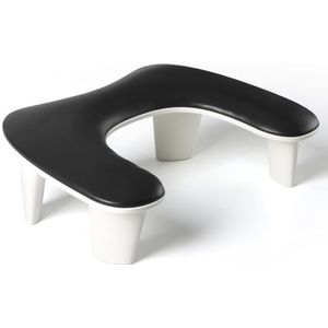 AMOYUN Zwarte nagelarmsteun, vlindernagelkussen, armsteun voor nagels, slaapbaar, manicure-kussen, antislip, zacht microvezelleer, manicure, handsteun, nagelstandaard, technicus, tafel voor