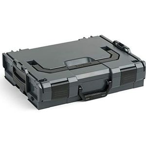 Bosch Sortimo L-Boxx 102 Gereedschapskoffer, antraciet, innovatief transportsysteem, Bosch gereedschapskoffer, maat 1, leeg, compatibel met L-Boxx