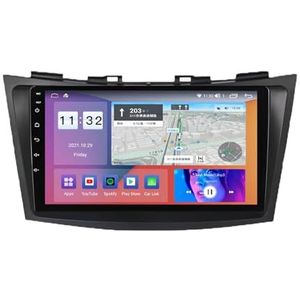 Android 12.0 Car Stereo 9 ""Touch Screen auto audio speler bluetooth stuurwielbediening Voor Suzuki Swift 2011-2015 auto speler Ondersteunt CarAutoPlay PIP GPS Navigatie Backup Camera (Size : 4Core WI