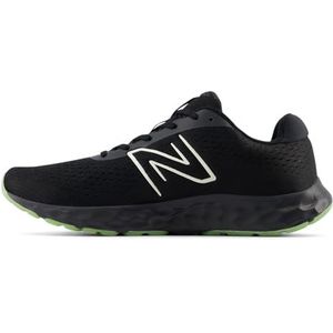 New Balance 520 V8 hardloopschoen voor heren, Zwart/Gebleekte Lime Glo/Phantom, 41.5 EU