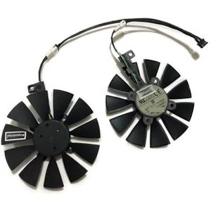 2 stuks/set, videokaartventilator T129215SU VGA GPU-koeler, PLD09210S12HH voor Kllisre RX 580 8GB GDDR5 256Bit 2048SP Type A/B(Type b Fan PLD09210)